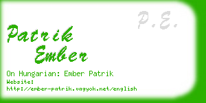 patrik ember business card